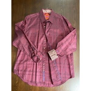 Men's XXL Maroon Robert Graham Shirt